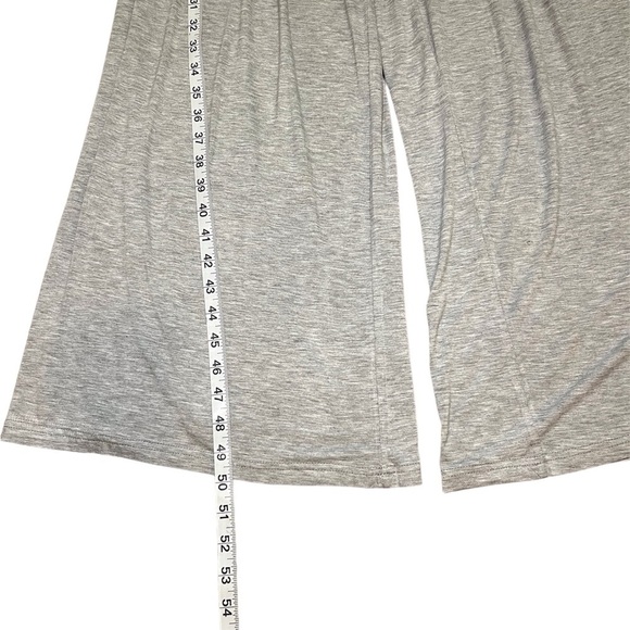 Halter Top Grey Wide leg Romper Swimsuit Cover up Size: Medium - Picture 9 of 11